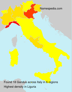 Surname Gandus in Italy Surname Gandus in Italy