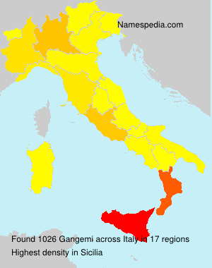 Surname Gangemi in Italy Surname Gangemi in Italy