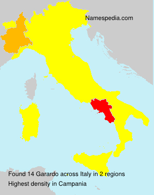 Surname Garardo in Italy Surname Garardo in Italy