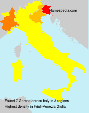 Surname Garbaz in Italy Surname Garbaz in Italy