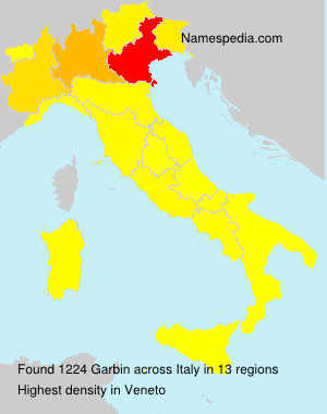 Surname Garbin in Italy Surname Garbin in Italy