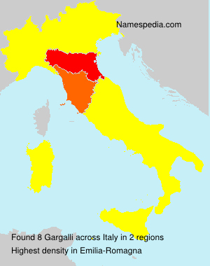 Surname Gargalli in Italy Surname Gargalli in Italy