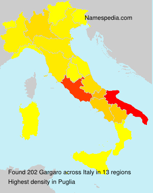 Surname Gargaro in Italy Surname Gargaro in Italy