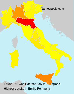 Surname Garilli in Italy Surname Garilli in Italy