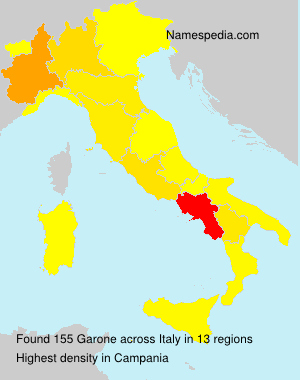 Surname Garone in Italy Surname Garone in Italy