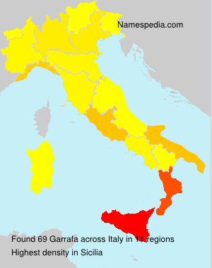 Surname Garrafa in Italy Surname Garrafa in Italy