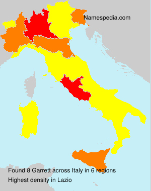 Surname Garrett in Italy Surname Garrett in Italy