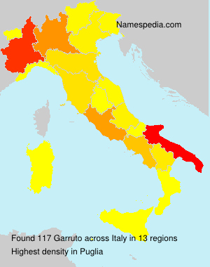 Surname Garruto in Italy Surname Garruto in Italy