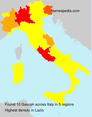 Surname Gascon in Italy Surname Gascon in Italy