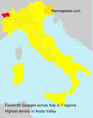 Surname Gaspard in Italy