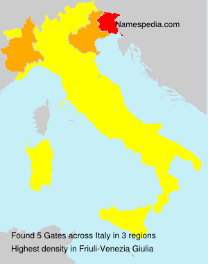 Surname Gates in Italy Surname Gates in Italy