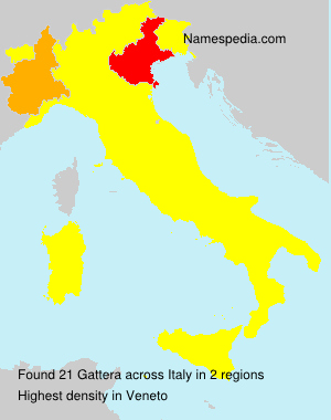 Surname Gattera in Italy Surname Gattera in Italy
