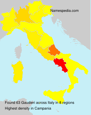 Surname Gaudieri in Italy Surname Gaudieri in Italy