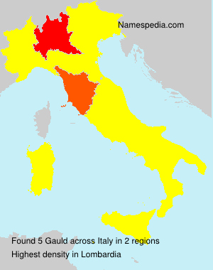 Surname Gauld in Italy Surname Gauld in Italy