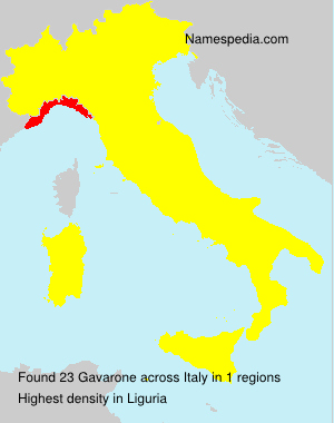 Surname Gavarone in Italy Surname Gavarone in Italy