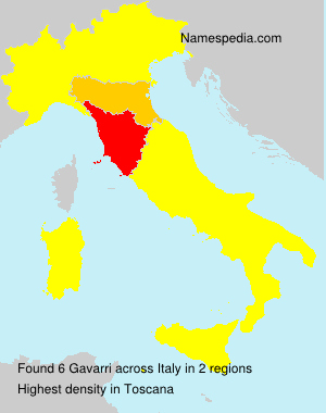 Surname Gavarri in Italy Surname Gavarri in Italy
