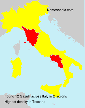 Surname Gazulli in Italy Surname Gazulli in Italy