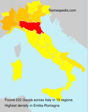Surname Gazza in Italy Surname Gazza in Italy