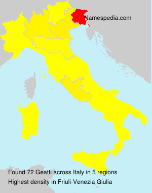Surname Geatti in Italy Surname Geatti in Italy