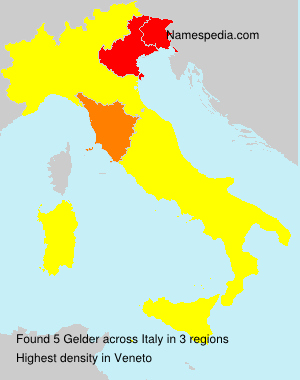 Surname Gelder in Italy Surname Gelder in Italy
