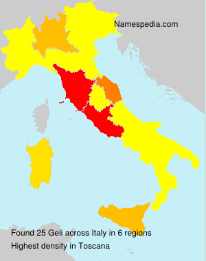 Surname Geli in Italy Surname Geli in Italy