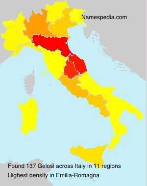 Surname Gelosi in Italy Surname Gelosi in Italy