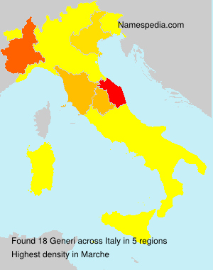 Surname Generi in Italy Surname Generi in Italy