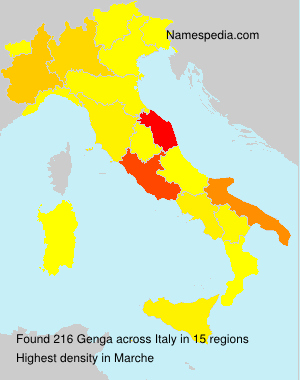 Surname Genga in Italy Surname Genga in Italy
