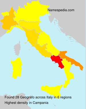 Surname Geografo in Italy Surname Geografo in Italy