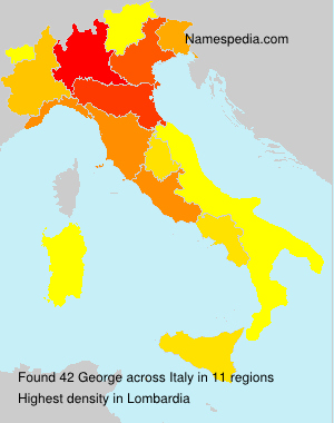 Surname George in Italy Surname George in Italy