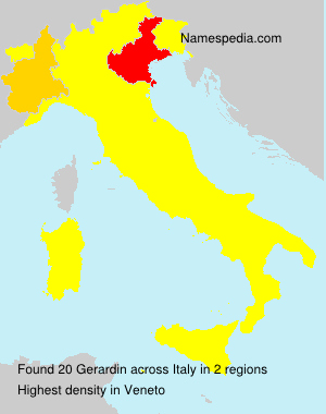 Surname Gerardin in Italy Surname Gerardin in Italy