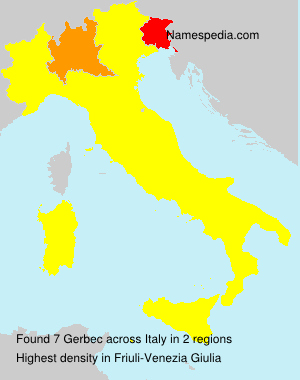 Surname Gerbec in Italy Surname Gerbec in Italy