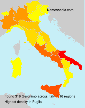 Surname Geronimo in Italy Surname Geronimo in Italy