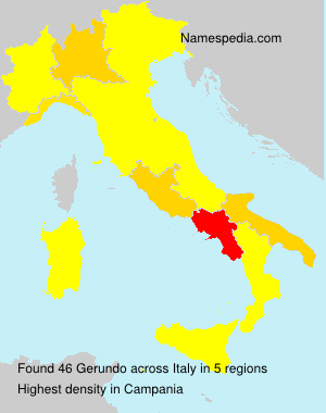 Surname Gerundo in Italy Surname Gerundo in Italy