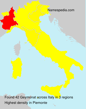 Surname Geymonat in Italy Surname Geymonat in Italy