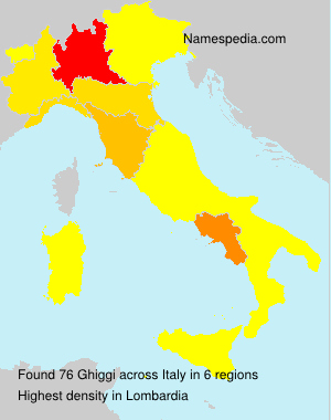 Surname Ghiggi in Italy Surname Ghiggi in Italy