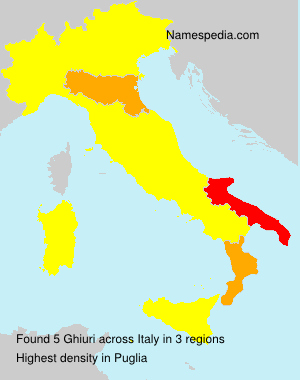 Surname Ghiuri in Italy Surname Ghiuri in Italy