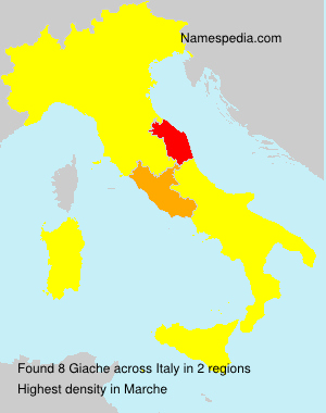 Surname Giache in Italy Surname Giache in Italy