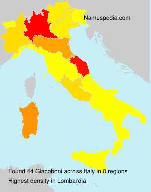 Surname Giacoboni in Italy Surname Giacoboni in Italy