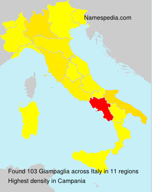 Surname Giampaglia in Italy Surname Giampaglia in Italy