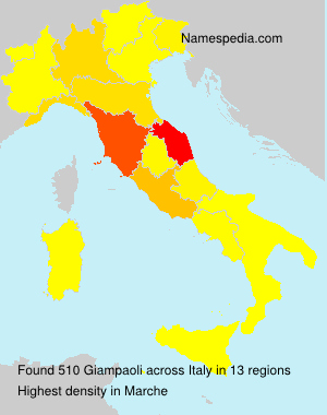 Surname Giampaoli in Italy Surname Giampaoli in Italy