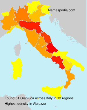 Surname Gianluca in Italy Surname Gianluca in Italy