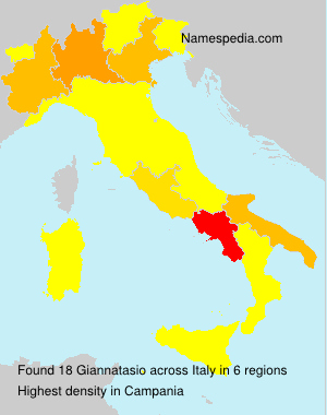Surname Giannatasio in Italy Surname Giannatasio in Italy