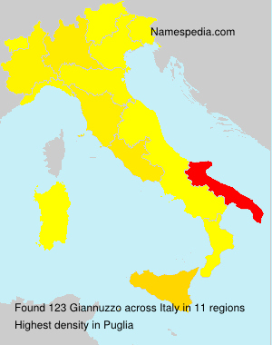 Surname Giannuzzo in Italy Surname Giannuzzo in Italy