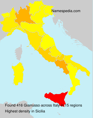 Surname Giarrusso in Italy Surname Giarrusso in Italy