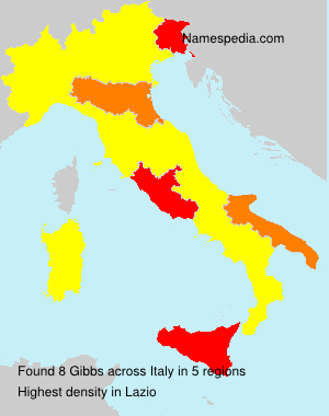 Surname Gibbs in Italy Surname Gibbs in Italy