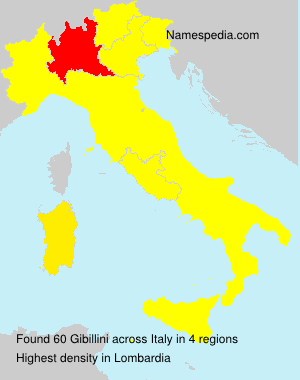 Surname Gibillini in Italy
