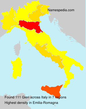 Surname Gieri in Italy Surname Gieri in Italy