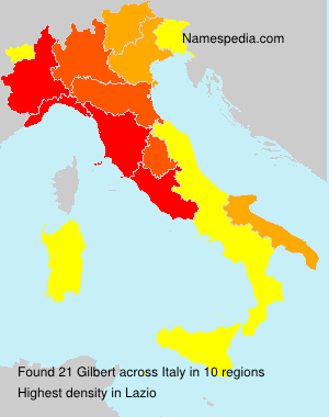 Surname Gilbert in Italy Surname Gilbert in Italy
