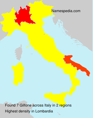 Surname Gilfone in Italy Surname Gilfone in Italy
